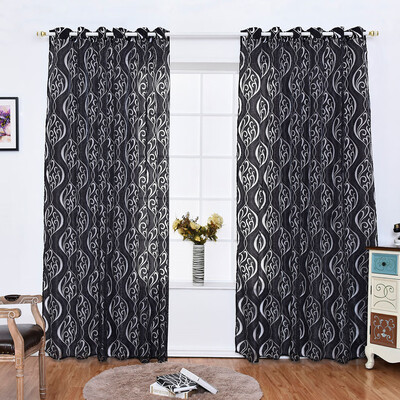 

Gobestart New Simple Rural Wind Hook Hook Bubble Cut Flower Pattern Curtain Curtain