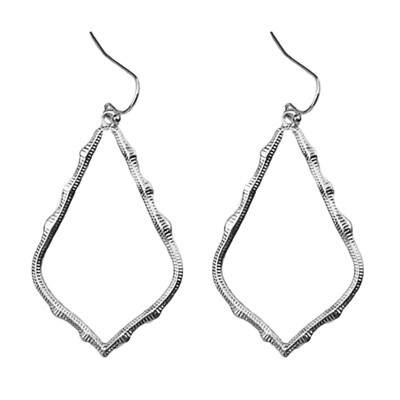 

Women Fashion Irregular Hollow Teardrop Shape Dangle Hook Earrings Jewelry Gift