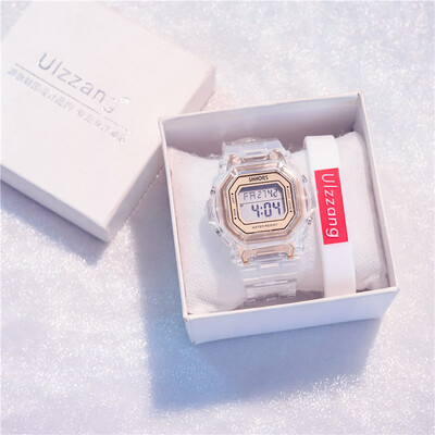 

Small square watch female ins wind childrens watch waterproof fall-proof high school boys&girls Unicorn Harajuku electronic w