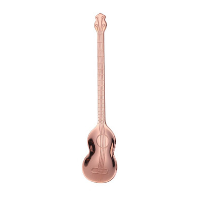 

1Pc Stainless Steel Multicolor Guitar Shape Coffee Mixing Spoon Bartea Cold Drink Spoon