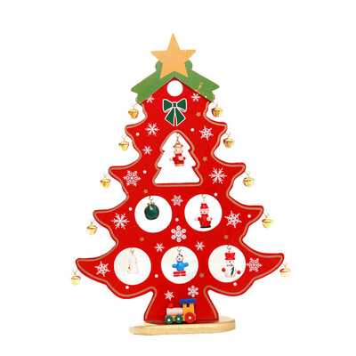 

Gobestart 3D Wooden Assembling Christmas Tree Home Bedroom Decor Gifts DIY Green