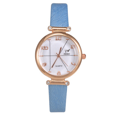 

New Product Women Watches Unique Design Dial Ladies Quartz Wristwatch Digital Leather Strap Clock Simple Dress Montre Femme