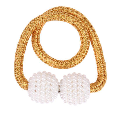 

2pcsset Magnetic Curtains Holdback Imitation Pearl Magnet Curtain Tieback