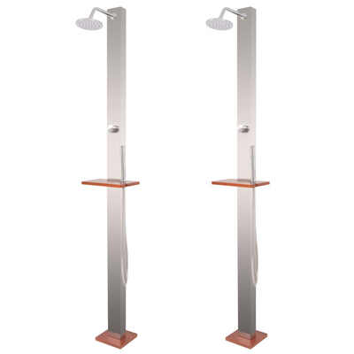 

Garden Shower 2 pcs Stainless Steel 827"