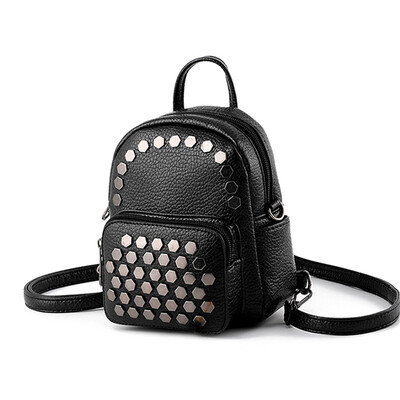 

Nivinka shoulder bag lady mini-set personality parent-child rivet personality travel small backpack tide