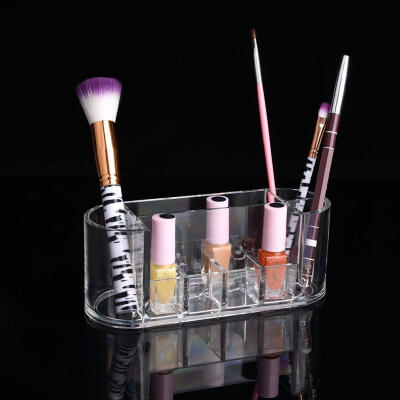 

Greensen Transparent Acrylic Lipstick Organizer Cosmetic Makeup Brush Holder Storage Rack