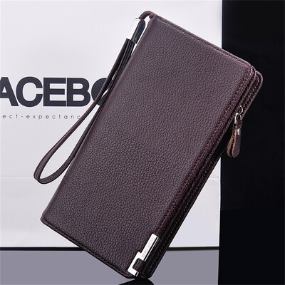 

Tailored Men Long Wallet Casual Multi-function Clutch Bag Card Package Multi-card Holder