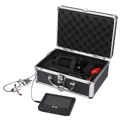 

OWSOO Underwater Fishing Video Camera Kit 43 Inches Color Monitor 8 Pcs IR LED Lights with Explosion Fishing Hooks 5000mAh Batter