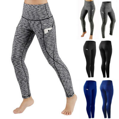 

2019 Womens Sports Yoga Leggings Workout Gym Fitness Stretch Pants with Pocket