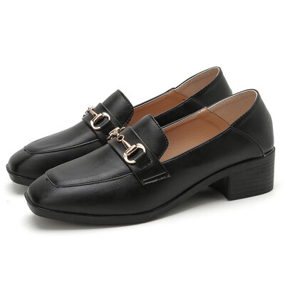 

662 Europe&the United States England single shoes womens fashion simple&thick with thin w