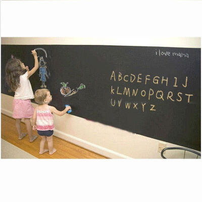 

Chalkboard Contact Paper Roll Removable Wallpaper Nursery Baby Wall Art Decals