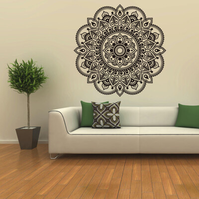 

〖Follure〗Mandala Flower Indian Bedroom Living Room Wall Stickers Decal Art Mural Home