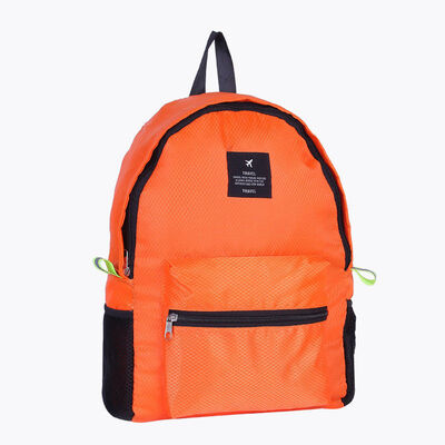 

2018 New Style Fashion Solid Zipper Foldable Travel Backpack Luggage Storage Bag Outdoor Shoulders Bag Schoolbag