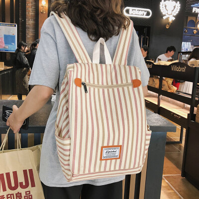 

Wang Honggang Wind Backpack Female Retro ins Wind Hyun-a Kim Street Photograph Korean High School Students Backpack Female Backpac