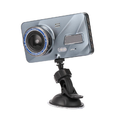 

4 Inch Dual Lens Camera 170 Degree Wide Angle Car DVR Video Loop Recording Dash Cam Front Rear Recorder with 4 HD Display