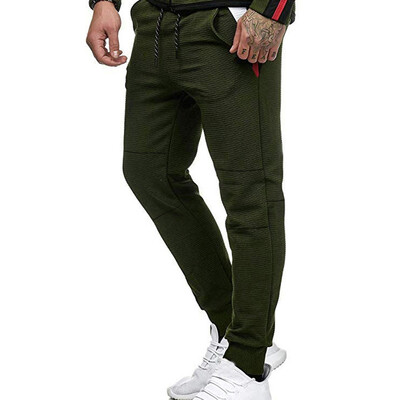 

Gobestart Mens Casual Fitness Patchwork Bodybuilding Pocket Skin Full Length Sports Pants
