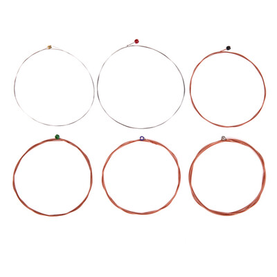 

TX620-P 6pcs Guitar String Hexagonal Core Bronze for Folk Acoustic Guitar