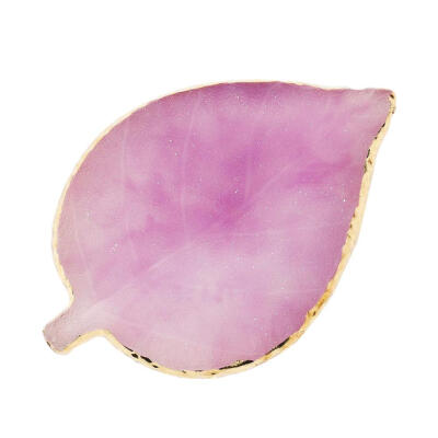 

Leaf Shape Natural Resin Nail Art Color Palette Acrylic Gel Polish Holder