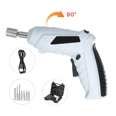 

47pcs Electric Screwdriver Lithium Battery Rechargeable Drill Screwdriver Multifunctional Cordless Electric Drill Power Tools