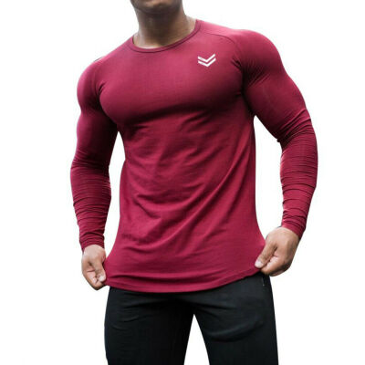 

Mens Casual Gym Muscle Long Sleeve T-shirt Fitness Workout Sport Tee Tops