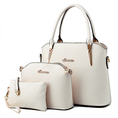 

2017 Ladies Brand Designs Bag Women Handbags Leather Handbag Women Messenger BagsFamous Bags HandbagPurseMessenger Bag 3 Sets