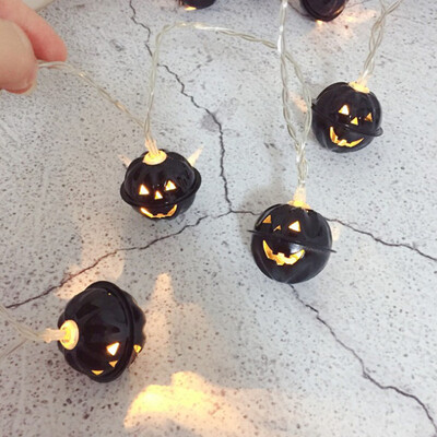 

〖Follure〗10LED Halloween Pumpkin Grimace Lights Halloween Decoration Lights