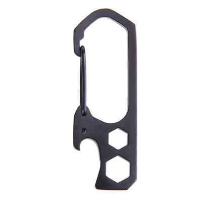 

Mountaineering Buckle Tool Pry Key Chain Screwdriver Stainless Steel Bar