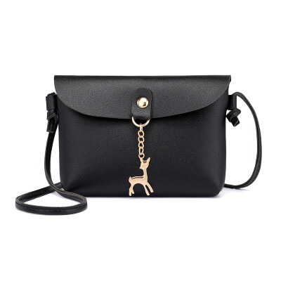 

2019 Luxury Leather Shoulder Bag For Women Fashion Deer Shape Chains Crossbody Bags Female Long Straps Handbags