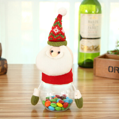 

Tailored Christmas Candy Jar Storage Bottle Friends Child Kid Flannel Sweet Gifts Snowman