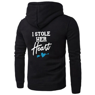 

Fashion Couple Hoodies Letter Printed I Stole Her Heart Weatshirt The Lovers Matching Pullover Tops Couple Hooded