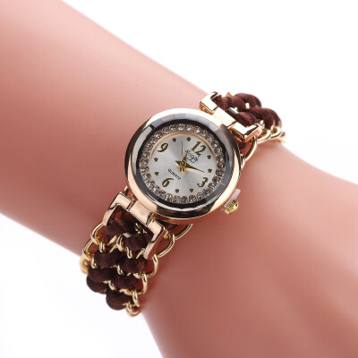 

New creative watch womens pure hand-woven woven rope bracelet bracelet watch wholesale