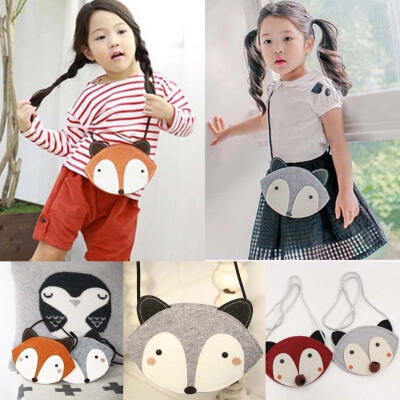 

New Toddler Kids Baby Small Cartoon Fox Shoulder Bags Children Girls Messenger Bag Purses