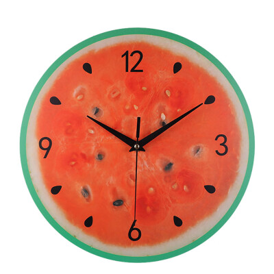 

Gobestart Silent Sweep Modern Elegant Fruit Creative Digital Clock Home Decoration Gift