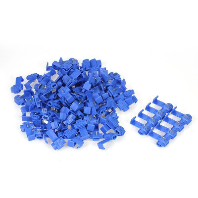 

100PCS Blue Scotch Lock 16-14 AWG Connectors Electrical Wire Cable Insulated Quick Splice Crimp Terminals