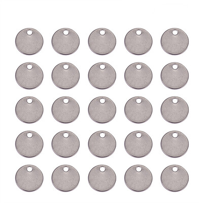 

PH PANDAHALL 1Box 304 Stainless Steel Stamping Tag Pendants for Bracelet Earring Pendant Charms