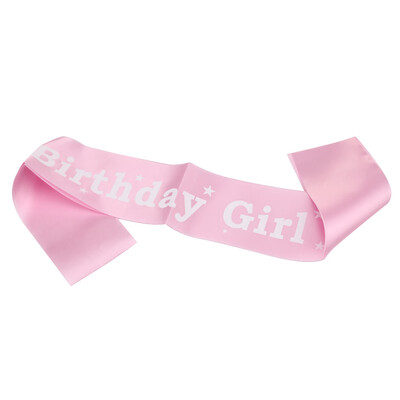 

PINK BIRTHDAY GIRL SASH GIRLS NIGHT OUT PARTY DECORATION GIFT RIBBON