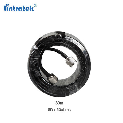 

Lintratek High quality 30 meters 50ohms Cable 5D Coaxial Cable 30m N Male to N male for Signal Repeater Booster amplifier