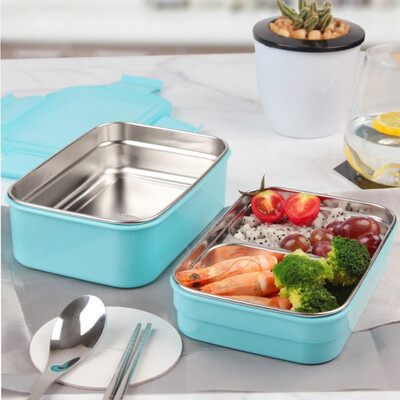 

Stainless Steel Thermal Insulated Lunch Box Double Layer Bento Food Container