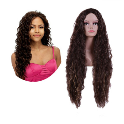 

〖Follure〗Long Loose Wavy Syntheic Wig Front Wig Curly Full Natural Hair Wigs Women Black