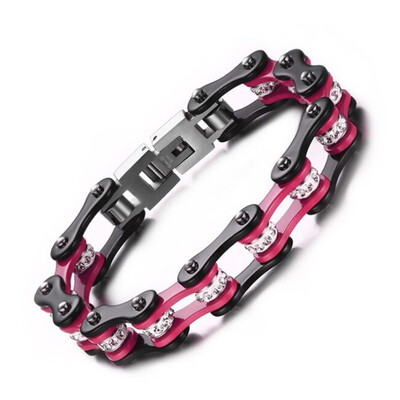 

Bike Bracelet Heavy Stainless Steel Chain Motorcycle Jewelry Gift