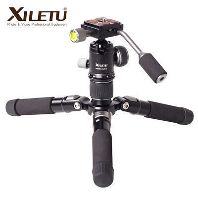 

XILETU FM5C-MINI Aluminum Stable Tabletop Desktop Tripod&Ball Head For Digital camera Mirrorless camera Smart phone