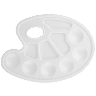 

Greensen 7Grid White Plastic Art Painting Tray Watercolor Paint Mixing Palette