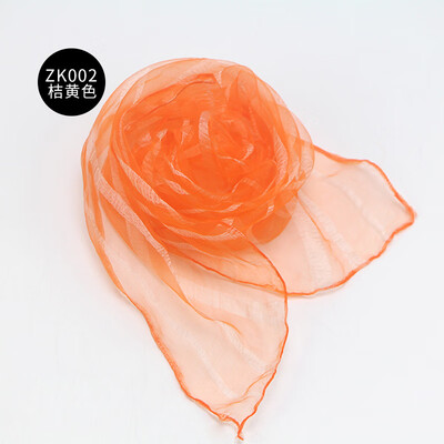 

Factory direct childrens show silk scarf kindergarten dance square towel solid color nylon yarn yarn scarf wholesale ZK002