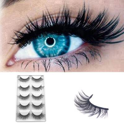 

〖Follure〗5Pair Luxury 3D False Lashes Fluffy Strip Eyelashes Long Natural Party