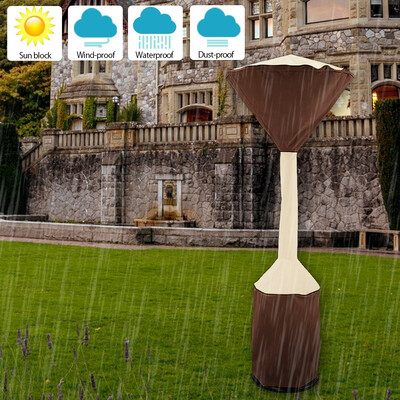 

Waterproof Gas Pyramid Patio Heater Cover Outside Furniture Protector