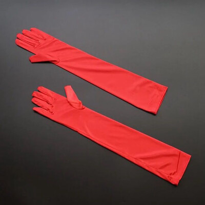 

Stretch Satin Extra Long Gloves Wrist Elbow Opera Evening Party Fancy Costume