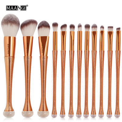 

〖Follure〗New Arrival 12Pc Mermaid Foundation Eyeshadow Contour Eye Lip Makeup Brushes Set