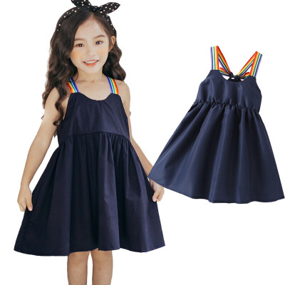 

1-6Y Kids Toddler Baby Girl Summer Party Dress Princess Sundress Sun Dress