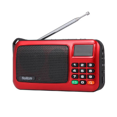 

Rolton W405 FM Digital Radio Portable USB Wired Computer Speaker HiFi Stereo Receiver w Flashlight LED Display Support TF Music P