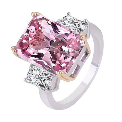 

Fashion Silver Natural Gemstone Pink Ring
